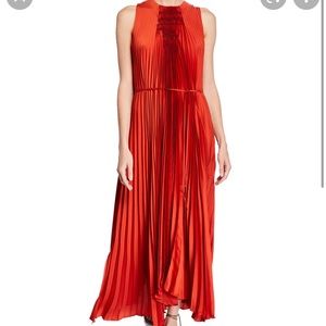 Vince pleated midi dress